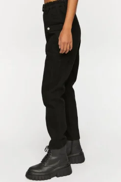 Twill Mid-Rise Joggers