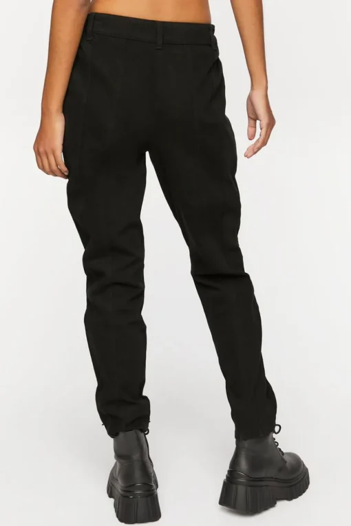 Twill Mid-Rise Joggers