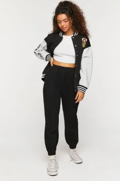 Twill Mid-Rise Joggers