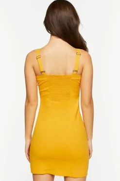 Twill Pinafore Mini Dress