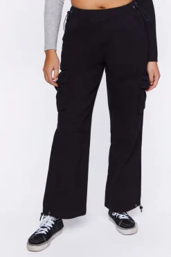 Twill Toggle Drawstring Joggers