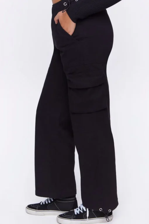 Twill Toggle Drawstring Joggers