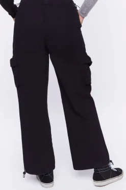 Twill Toggle Drawstring Joggers