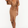 Twisted Bodycon Midi Dress