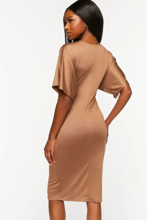 Twisted Bodycon Midi Dress