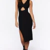 Twisted Cutout Midi Dress