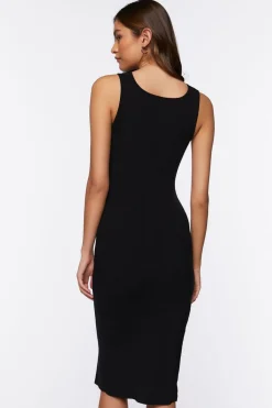 Twisted Cutout Midi Dress