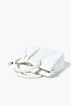 Twisted Faux Leather Crossbody Bag