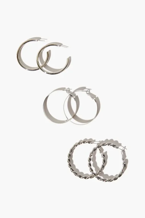 Twisted Hoop Earring Set
