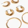 Twisted Hoop Earring Set