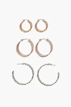 Twisted Hoop Earring Set
