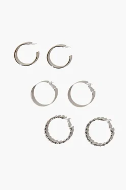 Twisted Hoop Earring Set