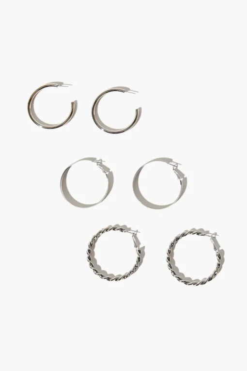 Twisted Hoop Earring Set