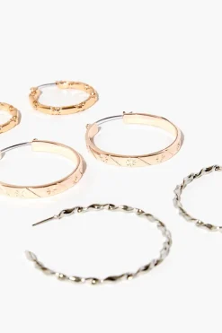 Twisted Hoop Earring Set