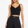 Twisted Sweater-Knit Crop Top