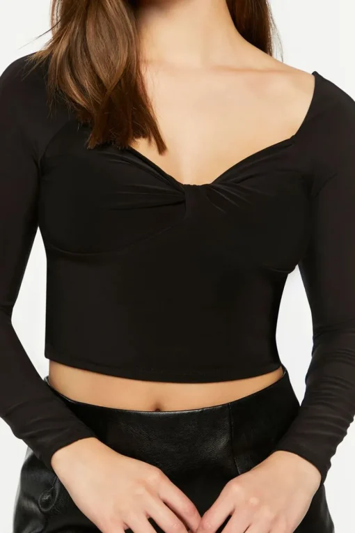 Twisted Sweetheart Long-Sleeve Top