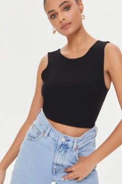 Twisted-Back Crop Top