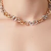 Two-Tone Curb Chain Necklace