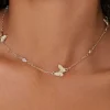 Upcycled Butterfly Charm Necklace