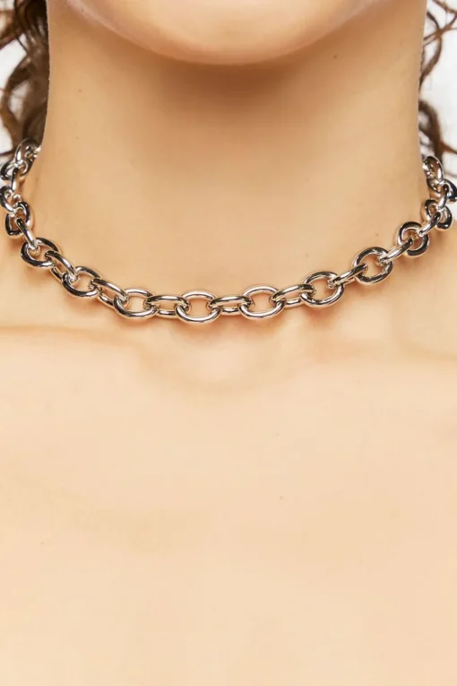 Upcycled Chain Choker Necklace