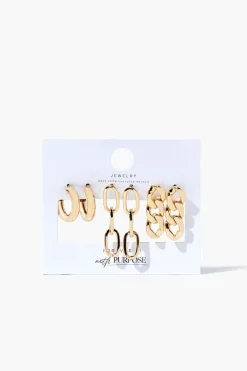 Upcycled Chain Earring Set