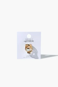 Upcycled Faux Gem Ring Set