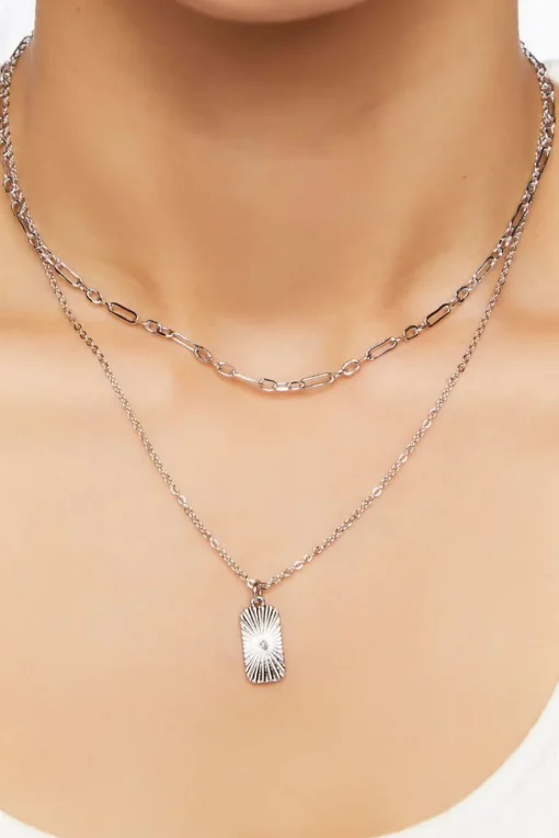 Upcycled Pendant Necklace Set