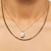 Upcycled Star Pendant Layered Necklace