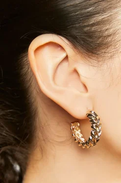 Upcycled Twisted Hoop Earrings