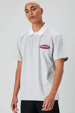 Utility Department Patch Polo Shirt