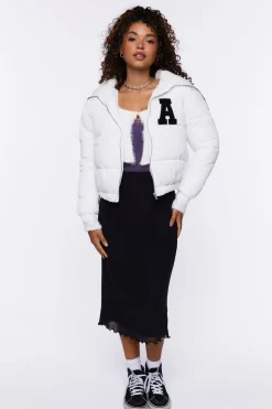 Varsity-Letter Puffer Jacket