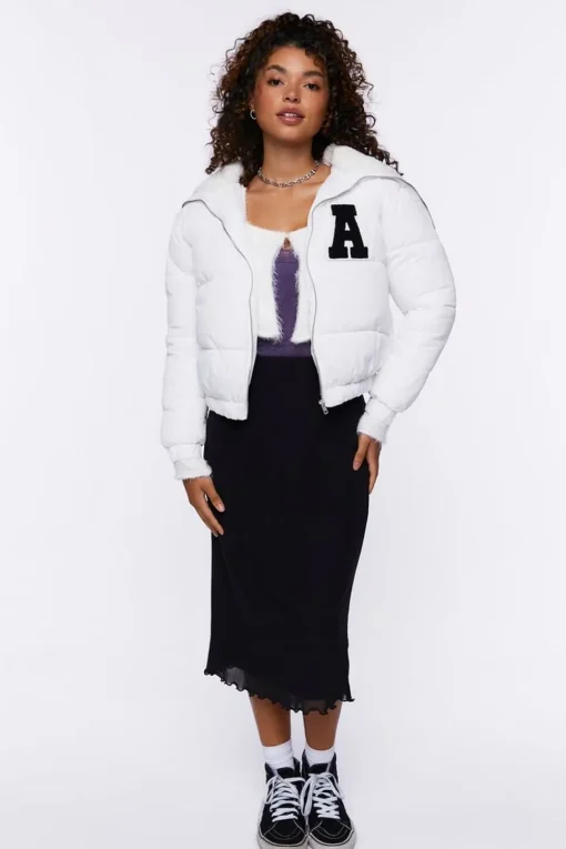 Varsity-Letter Puffer Jacket