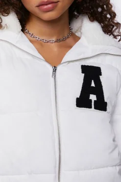 Varsity-Letter Puffer Jacket