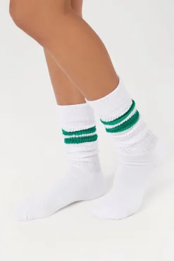 Varsity-Striped Crew Socks