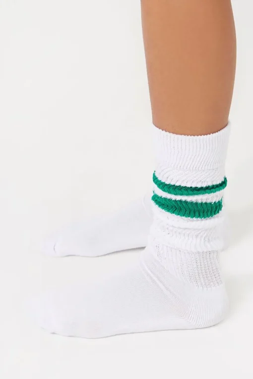 Varsity-Striped Crew Socks