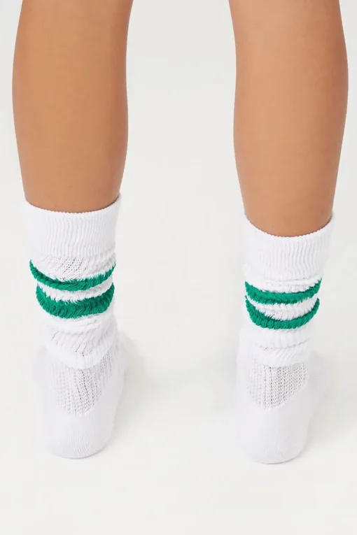 Varsity-Striped Crew Socks