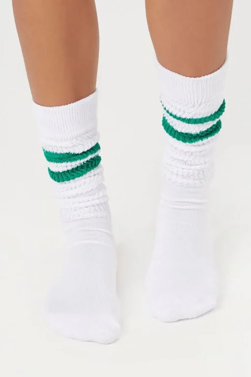 Varsity-Striped Crew Socks