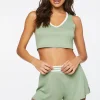 Varsity-Striped Lounge Shorts