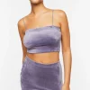 Velour Cropped Cami