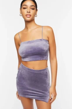 Velour Cropped Cami