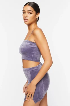Velour Cropped Cami