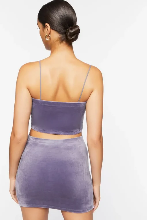 Velour Cropped Cami