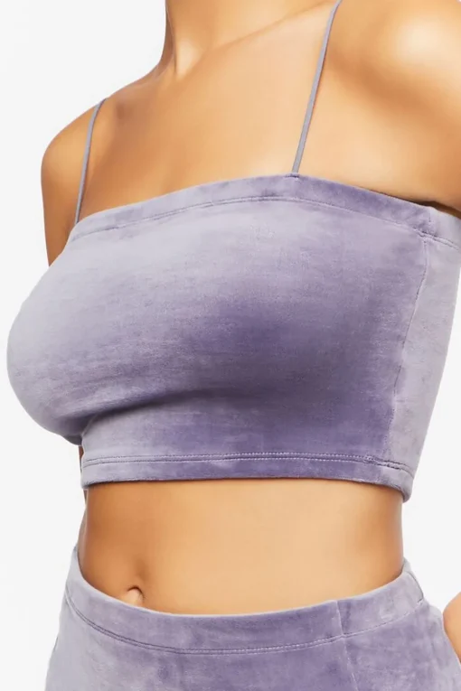 Velour Cropped Cami