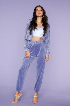 Velour Drawstring Joggers
