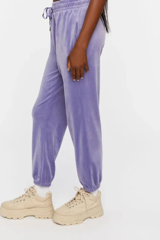 Velour Drawstring Joggers