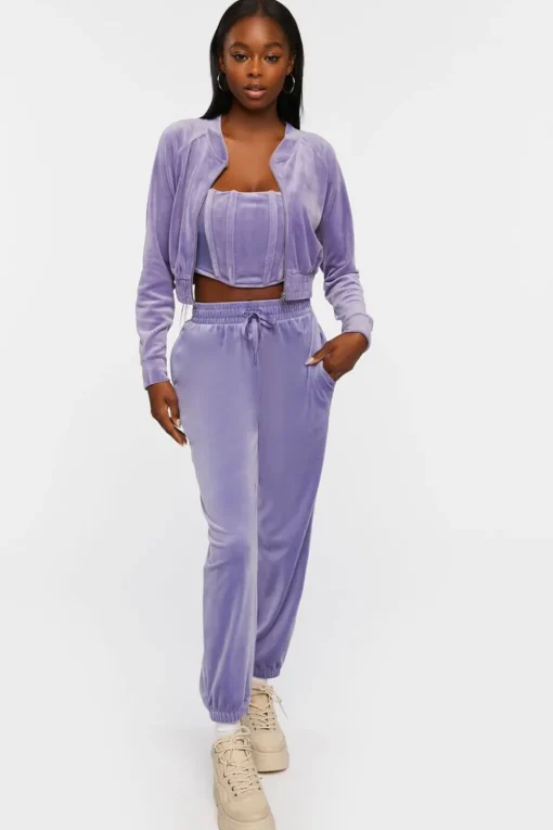 Velour Drawstring Joggers