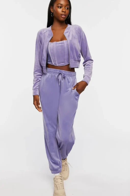 Velour Drawstring Joggers