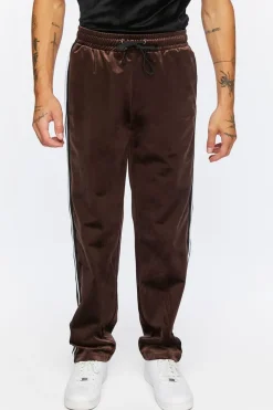 Velour Drawstring Slim-Fit Pants