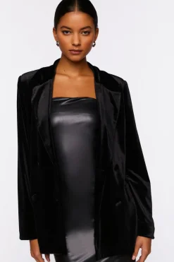 Velvet Belted Blazer