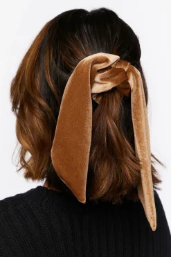 Velvet Bow Scrunchie